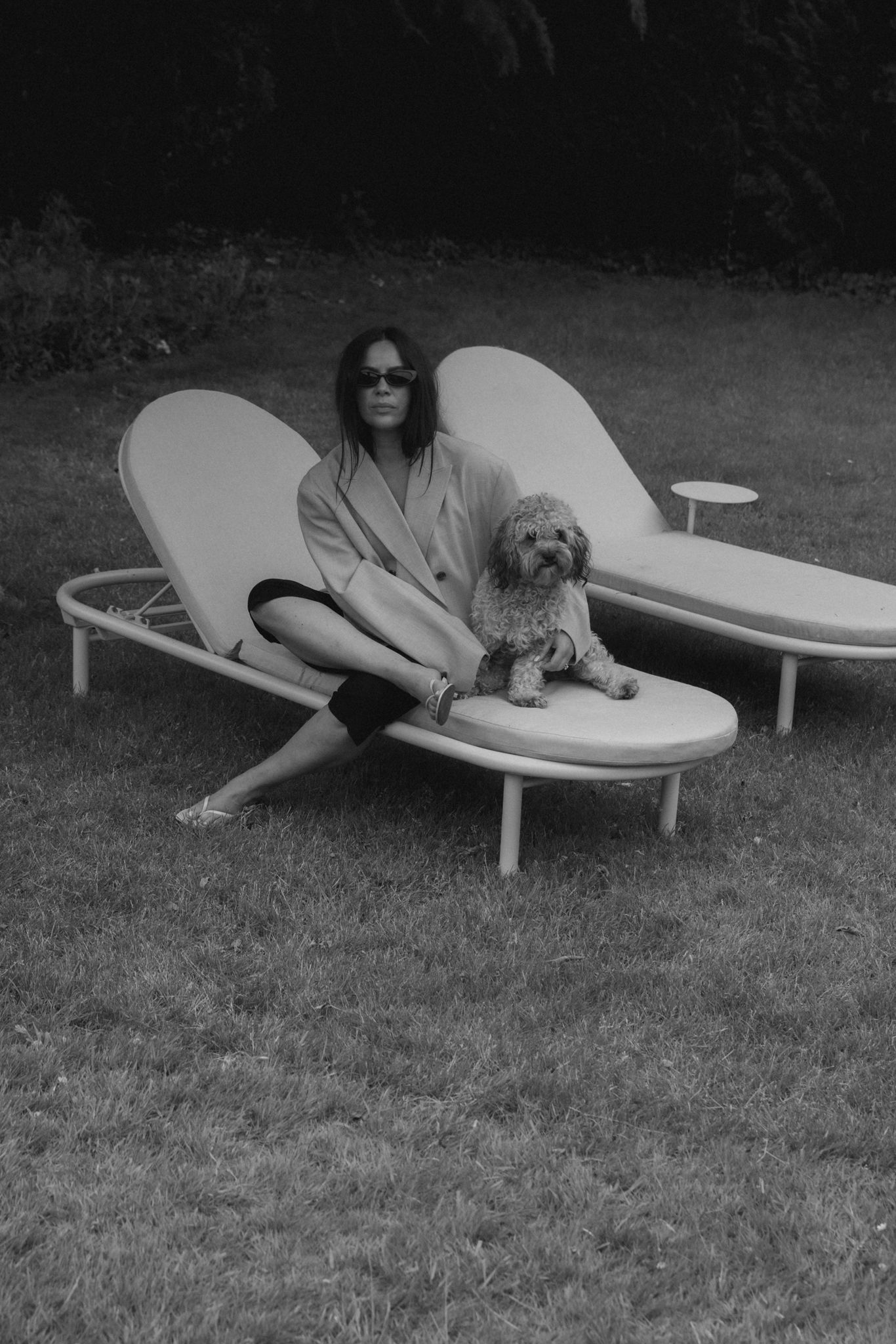 Portrait of Gemma Lomas-Jones with her dog
