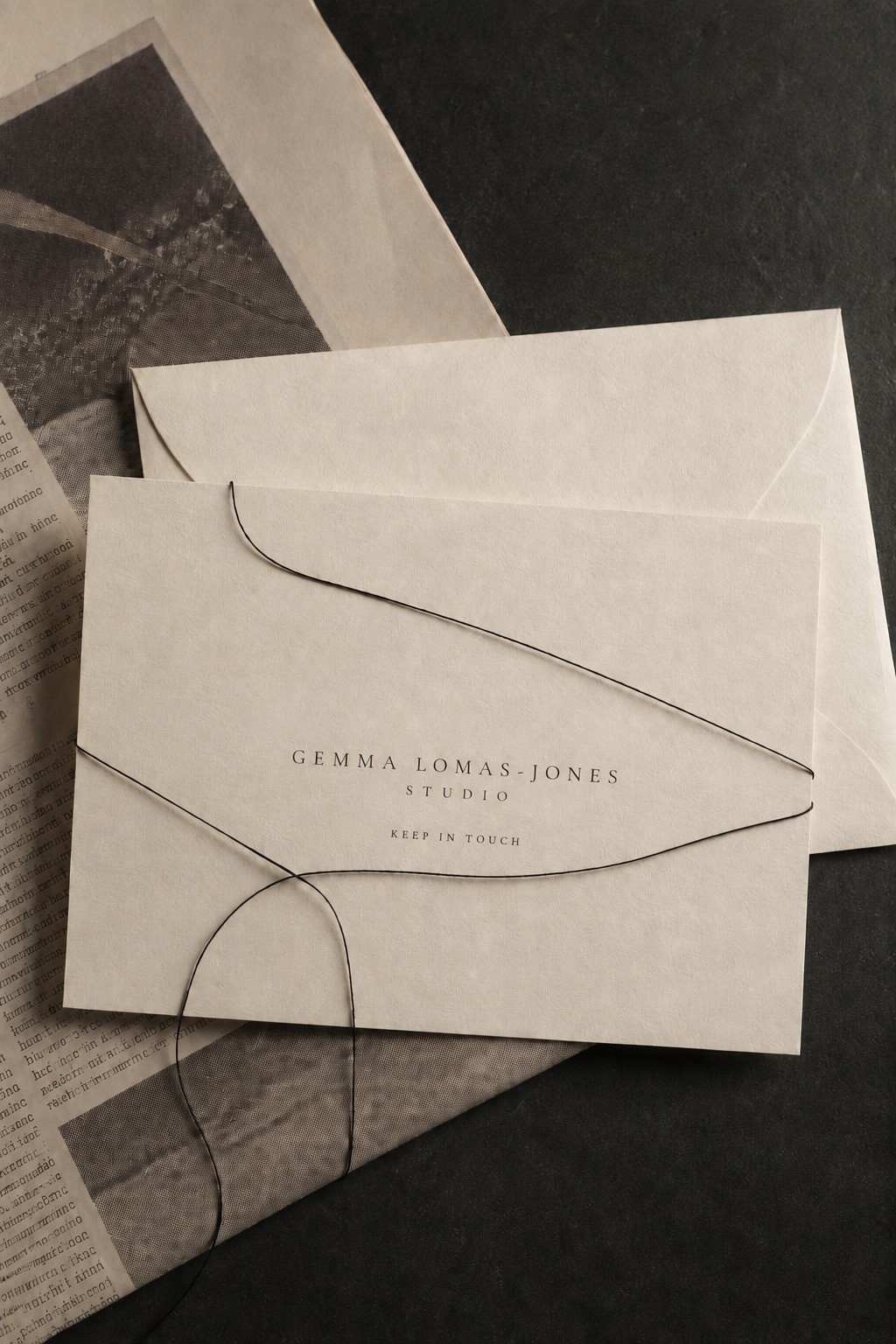 Gemma Lomas-Jones Studio stationery — keep in touch